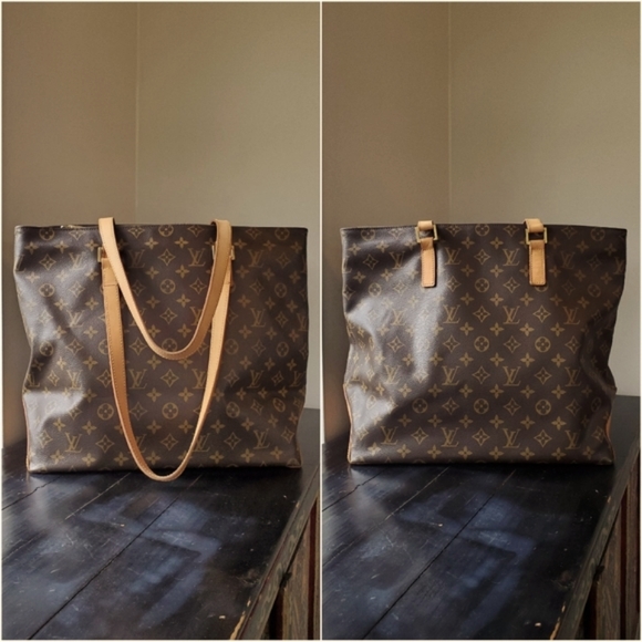 Authentic LOUIS VUITTON Monogram Cabas Mezzo Tote Shoulder Bag - Picture 6 of 14